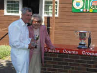 August Tournament: Barry Gould, winner of the Scott Cup, presented by Hyacinth Coombs